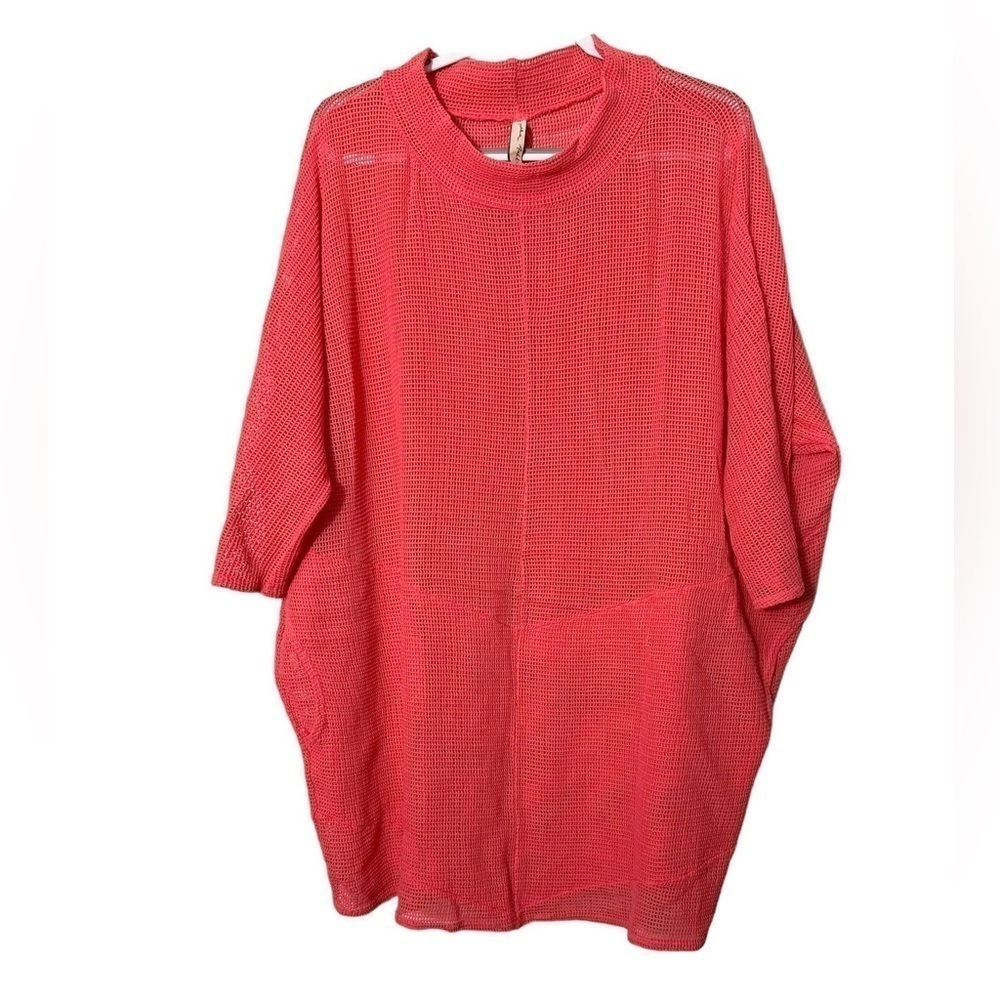 Cynthia Ashby Mesh Tunic Top Oversized